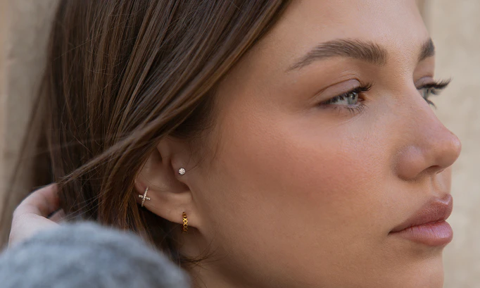 Tragus piercings