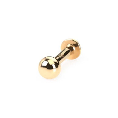 Labret din aur solid de 14 carate