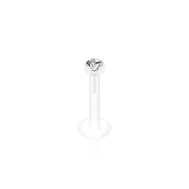 Labret din PTFE cu piatră în vârf de diferite culori