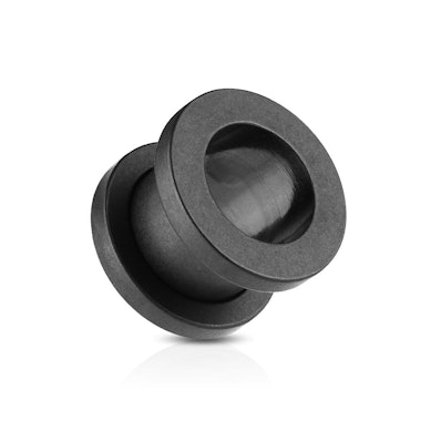 Tunel de ureche negru mat