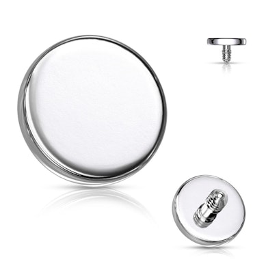 Piercing dermal disc plat