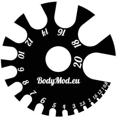 Unealtă de măsurare pentru bijuterii de piercing