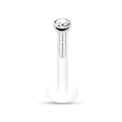 Labret din PTFE cu pietre în diverse culori