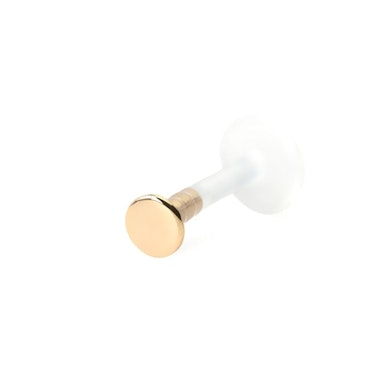 Labret din aur de 14K și vârf rotund