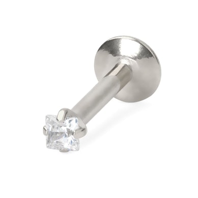 Labret cu piatră pătrată