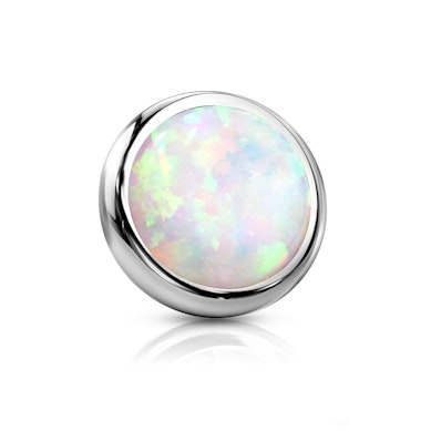 Ancoră dermală plată cu piatră de opal