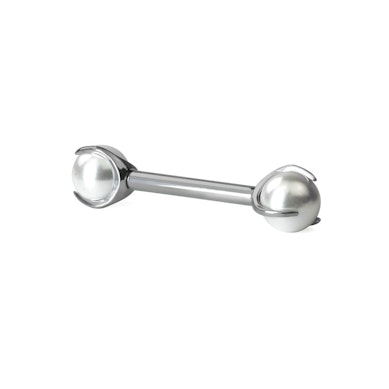 Barbell de sân din titan cu perle