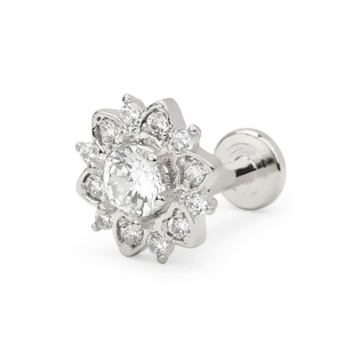 Labret filetat intern decorat cu o floare de lotus