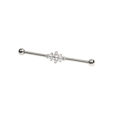 Barbell industrial din titan cu pietre marchiză