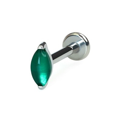 Labret titan cu piatră naturală