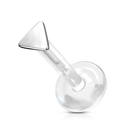 Labret cu triunghi din aur de 14 carate
