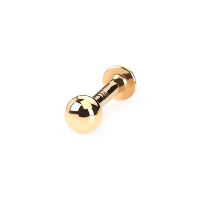 Labret din aur solid de 14 carate