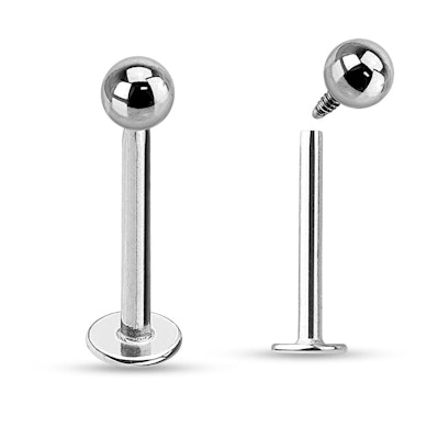 Labret din titan cu filet intern