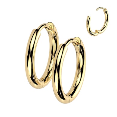 Pereche huggie hoops titan