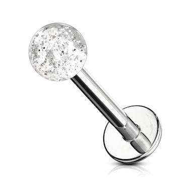 Labret cu bile acrilice