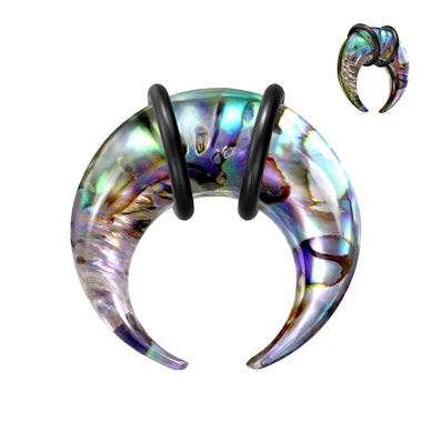 Taper în formă de C din acrilic cu incrustații de abalone și o-rings