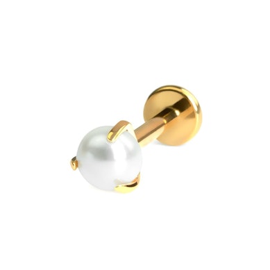 Labret din titan cu perlă