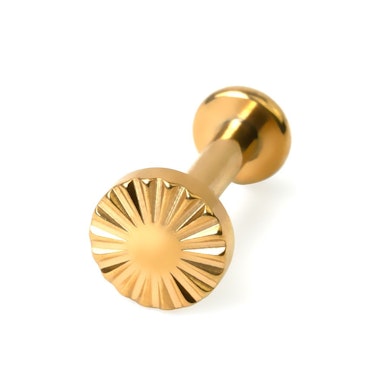 Labret din titan surprinzător cu tăietură tip diamant
