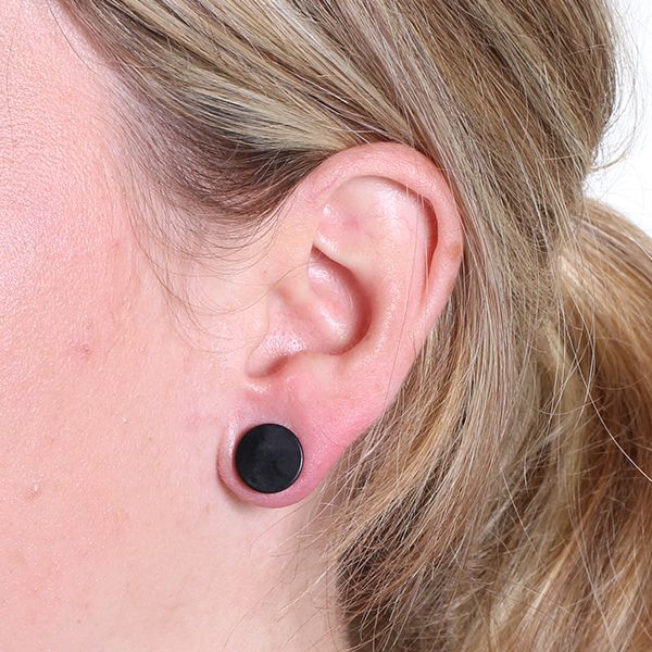 Plug de ureche negru mat