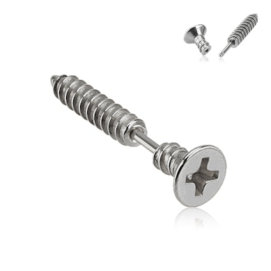 Cercel de ureche în formă de șurub