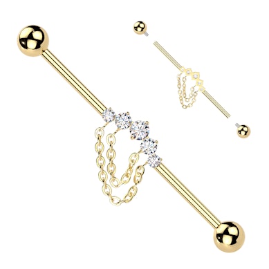 Barbell industrial din titan cu pietre și lanțuri