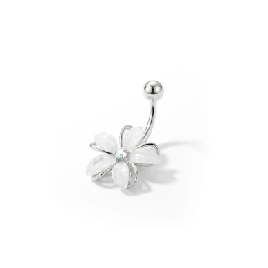 Cercel de buric cu floare