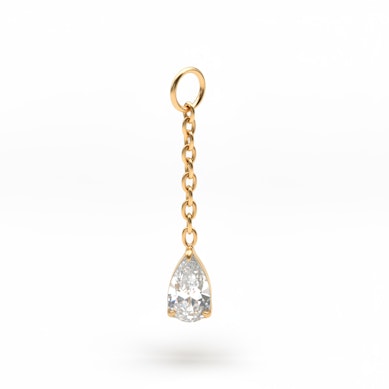 Charm cu piatră în formă de lacrimă