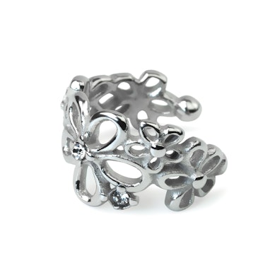 Cătușă din oțel chirurgical cu flori