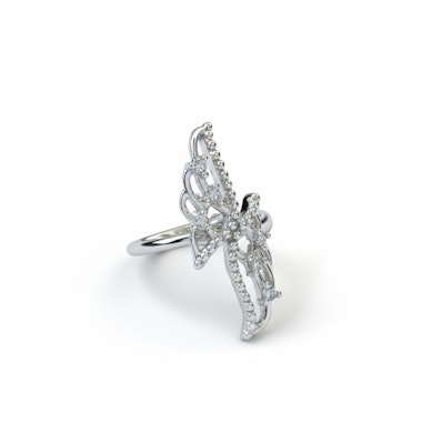 Cătușă de ureche din oțel chirurgical cu aripi