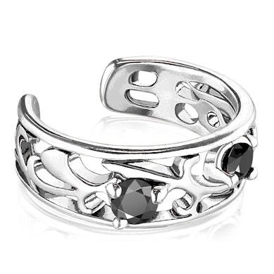 Cătușă de ureche cu design filigranat ramificat