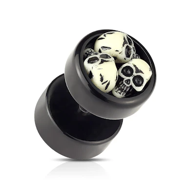 Plug fals de ureche cu cranii