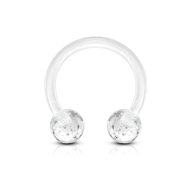 Potcoavă din acril cu bile strălucitoare