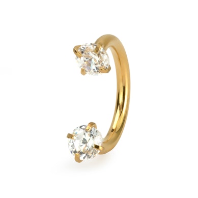 Potcoavă cu filet intern și pietre rotunde