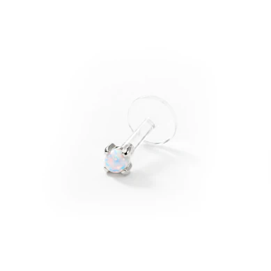 Labret din aur de 14 carate cu piatră de opal