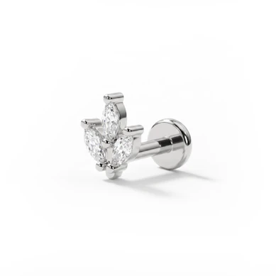 Labret push-in cu pietre marchize