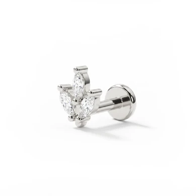Labret push-in cu pietre marchize