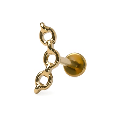 Labret tip lanț din titan