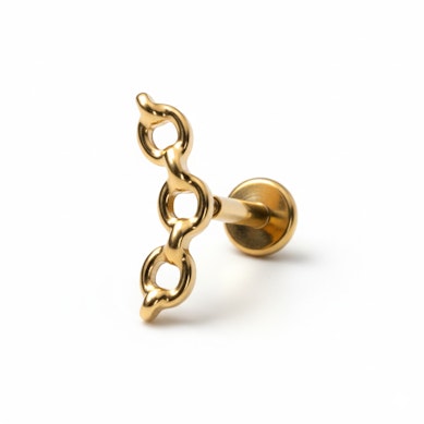 Labret tip lanț din titan