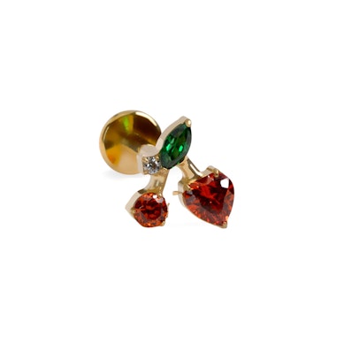 Labret cu cireșe și pietre colorate