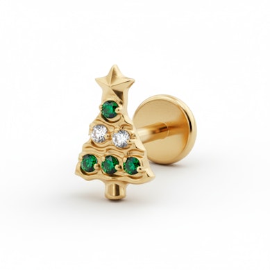 Labret din titan cu brad de Crăciun