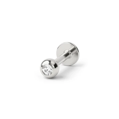 Labret cu piatră încastrată
