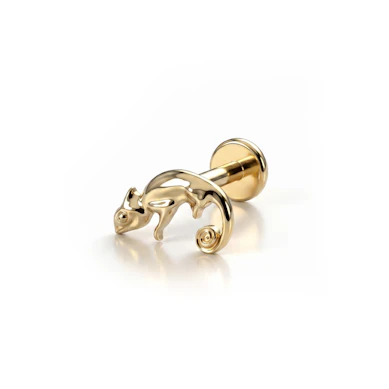 Labret din titan cu cameleon