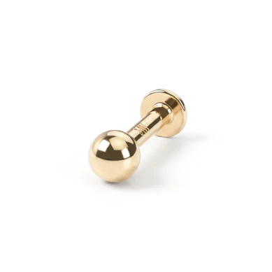 Labret din aur solid de 14 carate