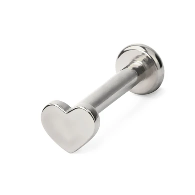 Labret din titan cu vârf filetetat intern și modele diferite