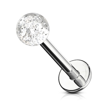 Labret cu bile acrilice