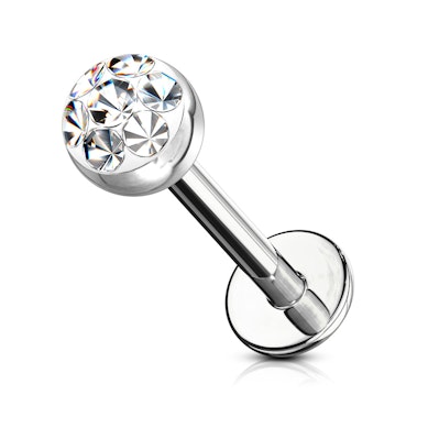 Labret cu cristal în vârf