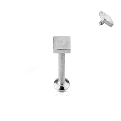 Labret cu vârf pătrat și filet intern