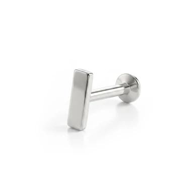 Labret cu cap dreptunghiular și filet intern