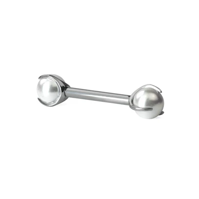 Barbell de sân din titan cu perle