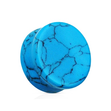 Plug de ureche din piatră turcoaz